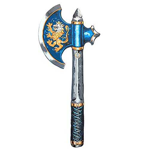 Liontouch Edler Ritter-Axt, Blau | Mittelalterliches Rollenspiel-Schaumstoffspielzeug für Kinder | Sicheres Waffen und Ritterzubehör für Verkleidungen und Kostüme für Jungen von Liontouch