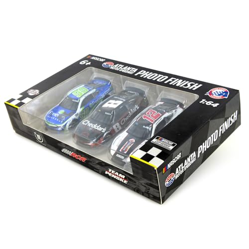 Daniel Suarez/Ryan Blaney/Kyle Busch 2024 Atlanta 3-Wide Photo Finish Raced Versionen 3-Car Diecast Set in Special Collectible Packaging Maßstab 1:64 von Lionel Racing