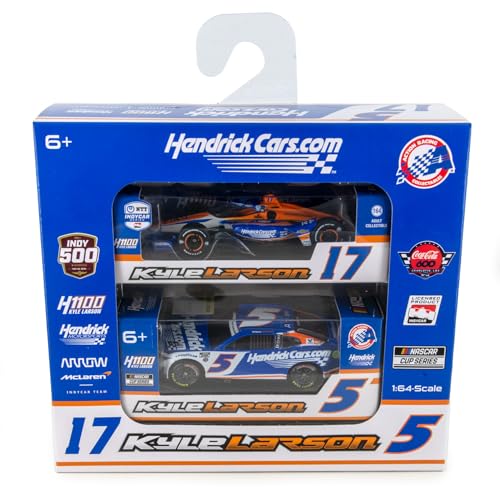 Lionel Racing Kyle Larson 2024 Hendrick 1100 Qualifying Version 2-Pack Indy/Charlotte Diecast Car Set 1:64 von Lionel Racing