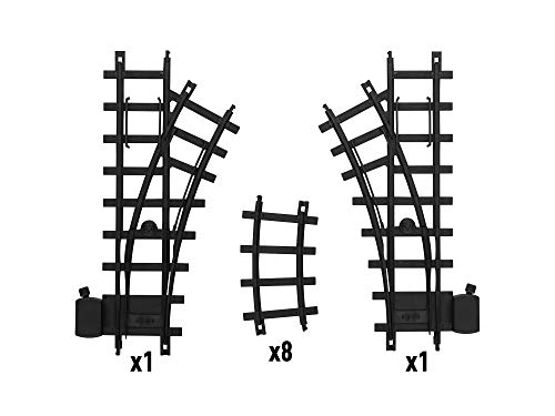 Lionel Spielfertiges 10-teiliges Innenschlaufen-Set aus schwarzem Kunststoff von Lionel