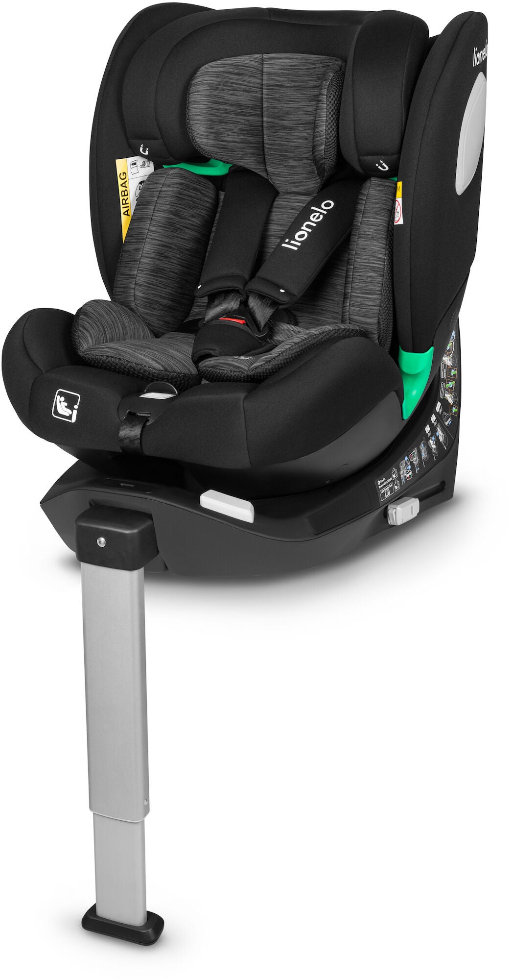 Lionelo BRAAM i-Size Kindersitz, Black Carbon von Lionelo