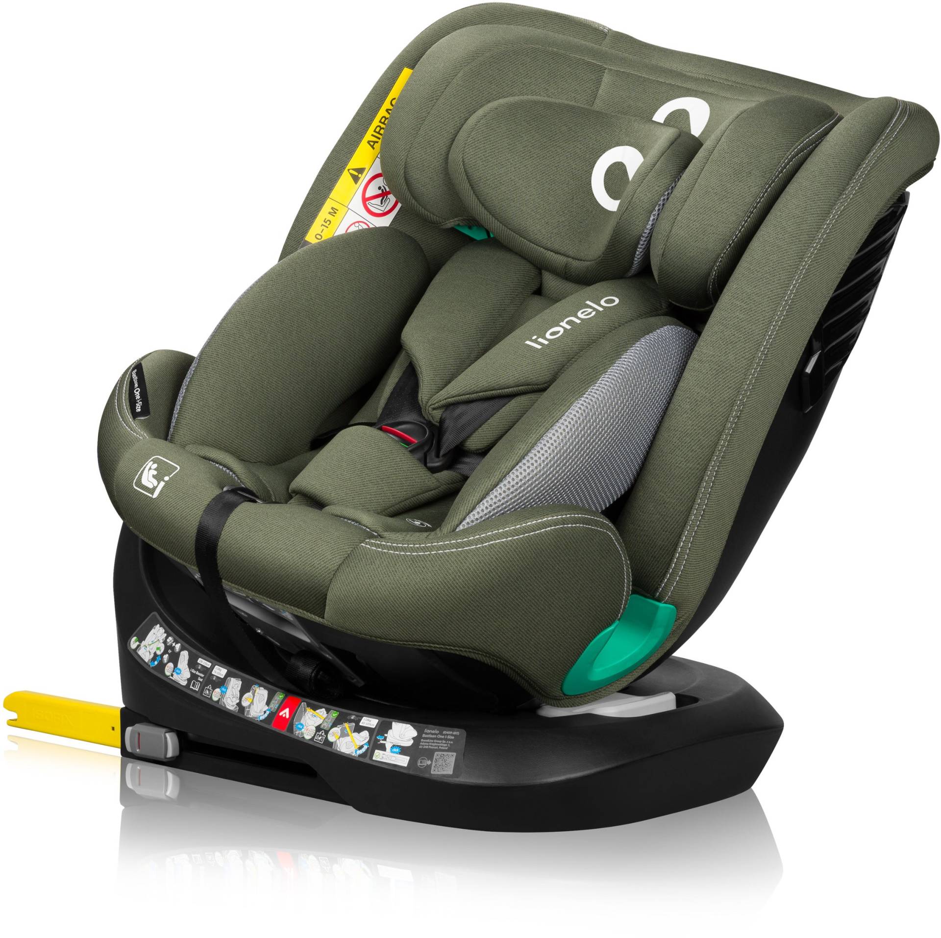 Lionelo Bastiaan One i-Size Kindersitz, Green Olive von Lionelo