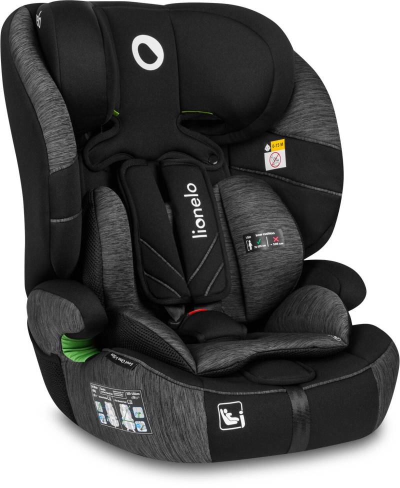 Lionelo LEVI ONE i-Size Kindersitz, Black Grey von Lionelo