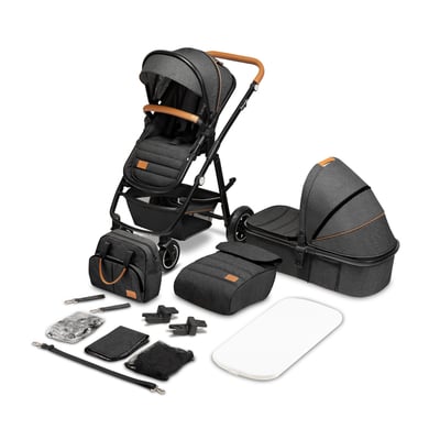 lionelo Kombikinderwagen Amber 2-in-1 Grey Graphite von Lionelo