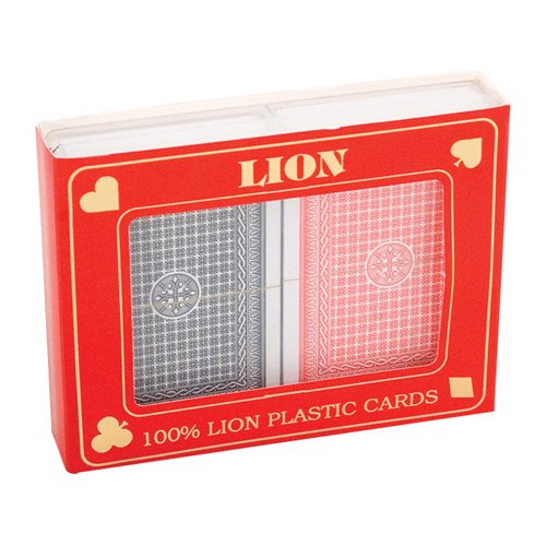 Luxus Lion Plastic Cards / Poker / 100% Qualitäts Kunststoffkarten von Liontouch