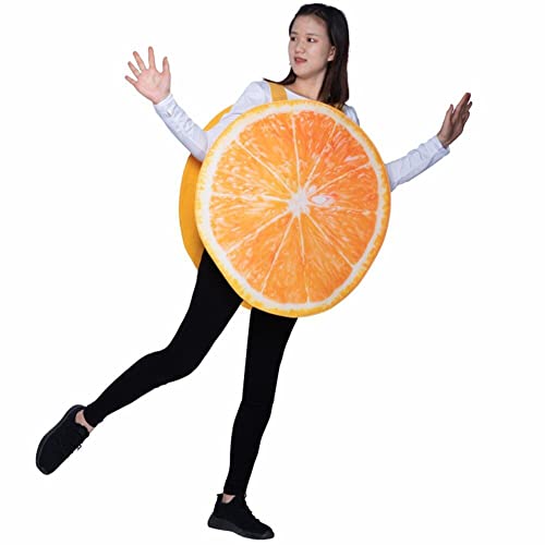 Lipfer Fruchtserie Cosplay -kostüm Kreative Lustige Bühne Performance Carnival Festival Party Cartoon -outfit -kleidung Requisiten Für Erwachsene （orange） von Lipfer