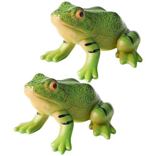 Realistische Froschfigur, Plastiksimulationsfroschmodell Desktop Fake Frog Ornament Kognitives Pädagogisches Tiermodellspielzeug Für Kinder Kinder von Lipfer