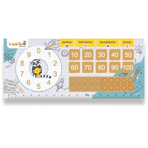 Manjato Mathematik-Lernmatte ab 5 Jahren – Zahlenraum bis 100 | Zahlenspiel & Rechnen | Mengenverständnis, Zahlenaufbau & Grundrechenarten | Montessori-inspiriert | Einschulung | Made in Germany Manjato Mathematik-Lernmatte ab 5 Jahren – Zahlenraum bis 100 | Zahlenspiel & Rechnen | Mengenverständnis, Zahlenaufbau & Grundrechenarten | Montessori-inspiriert | Einschulung | Made in Germany von Lippino