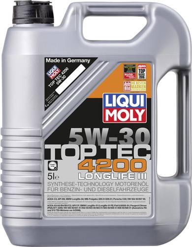 Liqui Moly 5W-30 TOP TEC 4200 3707 Motoröl 5l von Liqui Moly