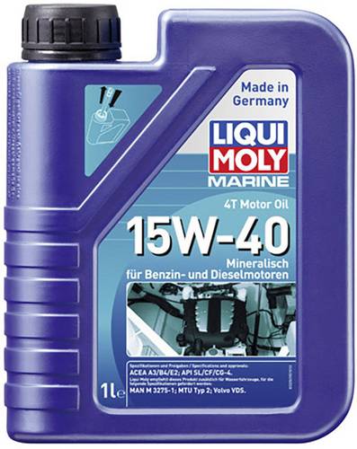 Liqui Moly Marine 4T 15W-40 25015 4-Takt-Motoröl 1l von Liqui Moly