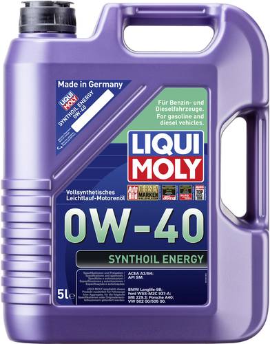 Liqui Moly Synthoil Energy 0W-40 1361 Leichtlaufmotoröl 5l von Liqui Moly