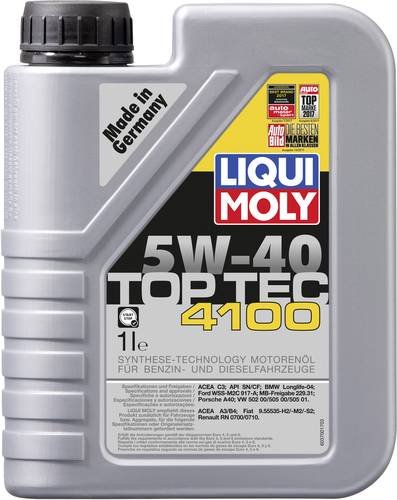 Liqui Moly TOP TEC 4100 5W-40 3700 Leichtlaufmotoröl 1l von Liqui Moly