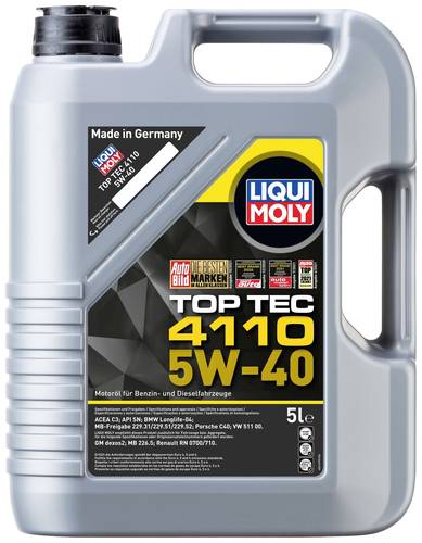 Liqui Moly Top Tec 4110 5W-40 21479 Leichtlaufmotoröl 5l von Liqui Moly