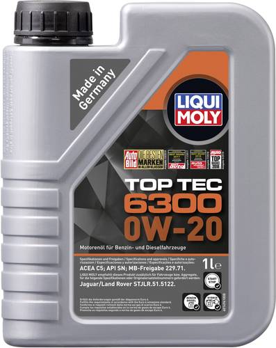 Liqui Moly Top Tec 6300 0W-20 21210 Leichtlaufmotoröl 1l von Liqui Moly