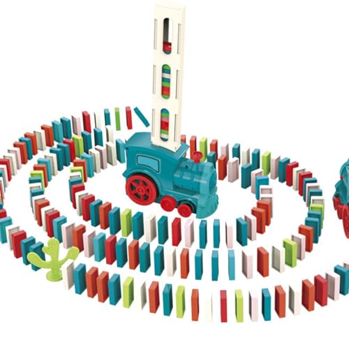 Elektrischer Zug für Kinder - Domino Train Set Kinderspielzeug Domino Electric Train | Automatisches Spielzeug für Spielzeugdomino -Trainer von Liqzirtu