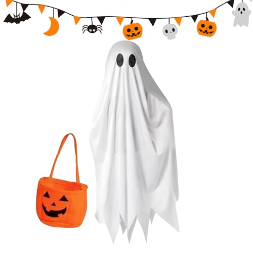 Halloween-Kostüm für | Weißes -Cosplay-Kostüm für Kleinkinder – Cosplay-Outfit mit Süßigkeitentüten für Mädchen Events Party Festival Halloween-Kostüm für | Weißes -Cosplay-Kostüm für Kleinkinder – Cosplay-Outfit mit Süßigkeitentüten für Mädchen Events Party Festival von Liqzirtu