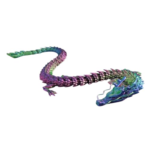 3D-Gedruckter Drache, 3D-gedruckte, beweglicher Drache mit flexiblem Gelenk, buntes Spielzeug für den Schreibtisch, Drachenmodelle, Tierfiguren für Kinder von Liqzirtu