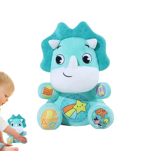 Liqzirtu Babyschlaf Soher Plush, musikalisches Plüsch Babyspielzeug | Musical Huggable Soft Cartoon Toy,Interaktiver süßes beruhigendes Huggable -Stofftierspielzeug für Kleinkindkrippe von Liqzirtu