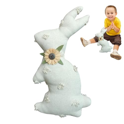 Bunny Doll, Bunny Dolls für Mädchen - Kaninchenspielzeug | plüsch niedliche Kaninchenpuppe mit Blumendesign, bequemes Plüschkaninchenspielzeug für Kinder, Mädchen von Liqzirtu