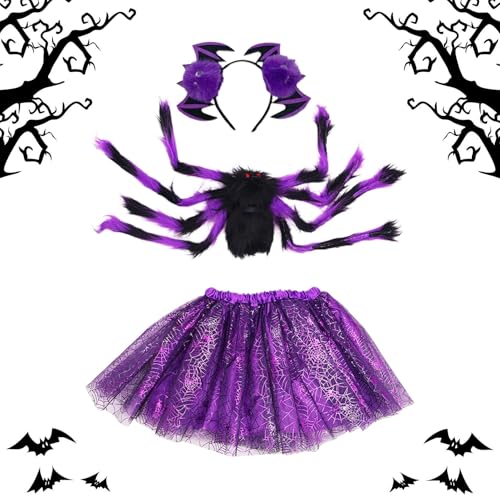 Liqzirtu Halloween Spider Girls | Fiesta Tutu mit Stirnband | Feierlichkeitsanzug für Kinder, Jugendliche, Vorschulschüler 2 bis 15 Jahre Liqzirtu Halloween Spider Girls | Fiesta Tutu mit Stirnband | Feierlichkeitsanzug für Kinder, Jugendliche, Vorschulschüler 2 bis 15 Jahre von Liqzirtu