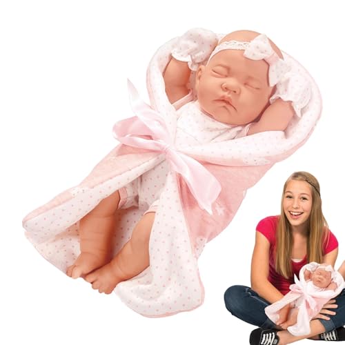 Liqzirtu Wiedergeborene -Schlafpuppe, realistische wiedergeborene Puppe - Realistische schlafende Puppe | Rebirth-Puppe mit Schlafsack für, Mädchen, Kinder, er von Liqzirtu