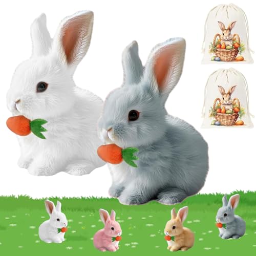 Lircofi Petsboro Bunny Pal, Mein Realistisches Kaninchen Spielzeug, Pets Boro Interaktives Bunnypal with Sound (Weiß+Grau) von Lircofi