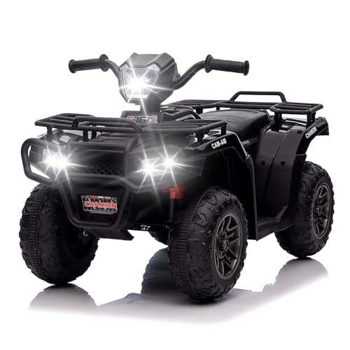 12 V Kinder Elektroauto,Elektroauto Kinder ATV mit Musik,Hupe,LED-Scheinwerfer,88 x 47 x 52 cm,Maximale Belastung 25 kg von Lischwert