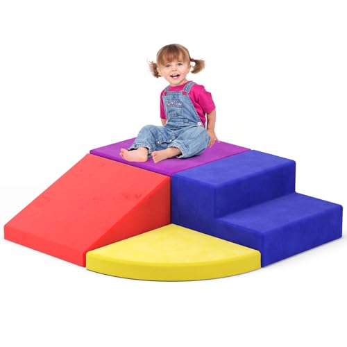 Lischwert Schaumstoffblöcke Ausstattung Softzone Formen Aktivität Mehrfarbiges Spielzeug für Kleinkinder (JM-JP-4PCS-Color) von Lischwert