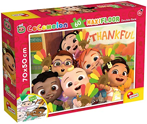 Lisciani Giochi 91089 Puzzle COCOMELON SUPERMAXI ( 70x 50 cm ) 60 Teile, Mehrfarbig von Liscianigiochi