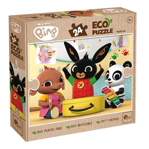 Lisciani - Puzzle Bing Music Time - 24 Teile Doppelseitiges Puzzle für Kinder ab 3 Jahren - Rückseite Zum Ausmalen - Format 50x70 cm - Bing Manuelle Aktivität - Geburtstagsgeschenkidee Lisciani - Puzzle Bing Music Time - 24 Teile Doppelseitiges Puzzle für Kinder ab 3 Jahren - Rückseite Zum Ausmalen - Format 50x70 cm - Bing Manuelle Aktivität - Geburtstagsgeschenkidee von Liscianigiochi