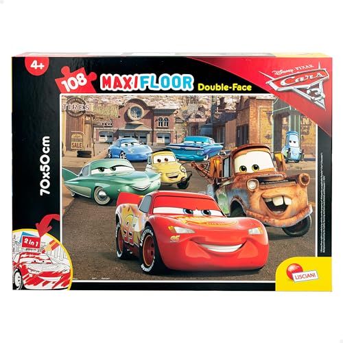 Liscianigiochi 63963 Disney Cars The Movie, Cars 3 Maxi Puzzle 108 Teile von Disney