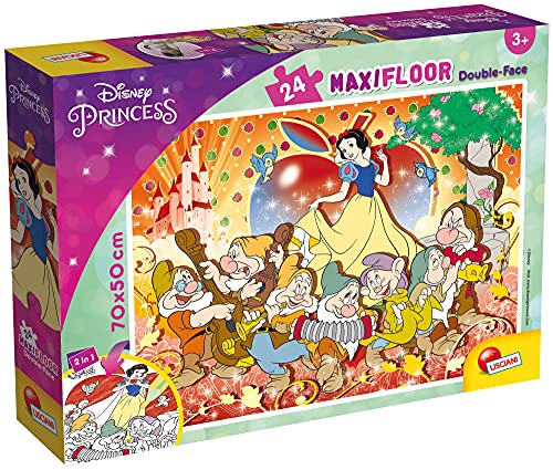 Lisciani 86627 Disney DF Maxi Floor Blancheneige Kinder, Schneewittchen Puzzle 24 Teile, 50 x 70 cm von Liscianigiochi