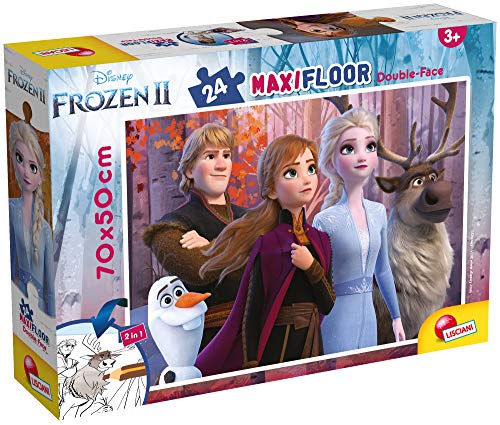 Lisciani 86658 Disney Puzzle 2 in 1 doppelseitig Supermaxi 24 Stück Die Eiskönigin Frozen von Liscianigiochi