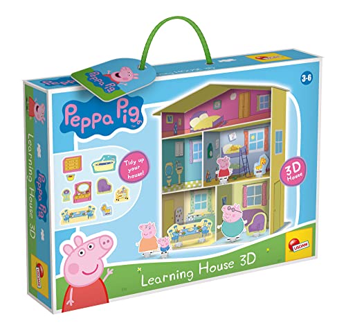 Lisciani – PEPPA PIG - 3D-Haus – Lernspiel für Kinder ab 3 Jahren – Mehrfarbig – 39,2 x 6,7 x 28,5 cm – Fördert die Hand-Auge-Koordination und Kreativität – Hergestellt in Italien von Liscianigiochi