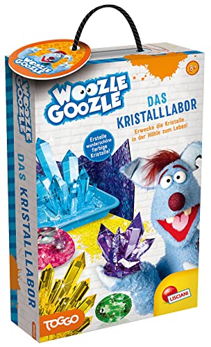 Lisciani - Woozle Goozle - Das Kristalllabor - Experimentierkasten für Kinder - Ab 8 Jahren - Bringe mit diesem Experimentierkasten funkelnde Kristalle in der Höhle zum Leben! - Glitzernde Kristalle von Liscianigiochi