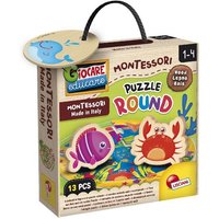 Montessori Wood Puzzle Round von LiscianiGiochi