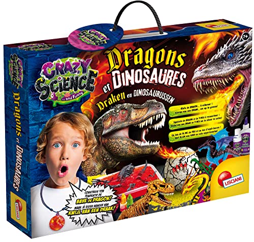 Crazy Science Dragons et Dinosaurier, Lernspiel, Wissenschaftlich, Spaß ab 8 Jahren von Liscianigiochi