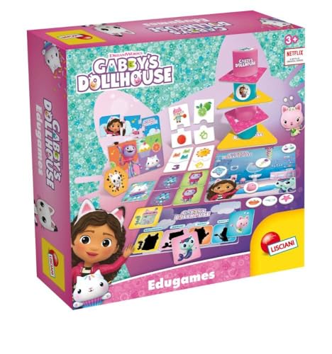 Lisciani - GABBY'S DOLLHOUSE- Lernspiel-Kit ab 2 Jahren - Fördert Logik und Vorstellungskraft - Entwickelt das Gedächtnis - Gabby und das Zauberschloss - Hergestellt in Italien von Liscianigiochi