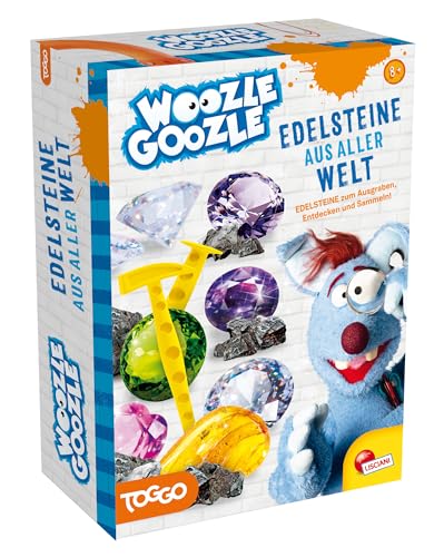 Lisciani - WOOZLE GOOZLE - Edelsteine Aus Aller Welt - Experimente für Kinder ab 7 Jahren - Edelsteinabenteuer: Entdecke echte Mineralien zum Sammeln - Hergestellt in Italien von Liscianigiochi