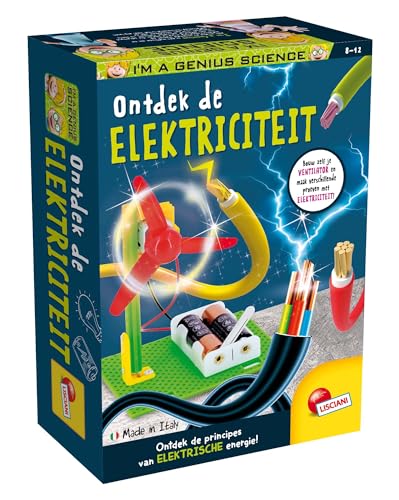 LISCIANI -Ich Bin ein Genie - Scienza Pocket - Entdecken Sie elektrische Energie - Bauen Sie Ihr eigenes Laufrad - Für Kinder ab 8 Jahren - Sicheres und Lern-Kit - Hergestellt in Italien von Liscianigiochi