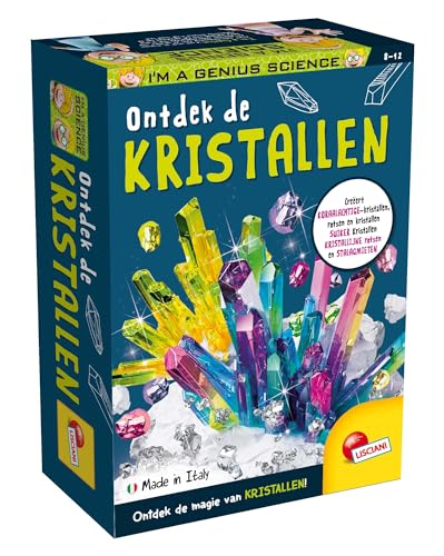 LISCIANI - Ich Bin EIN Genie - Wissenschaft Pocket - Die Wissenschaft der Kristalle - Komplett-Set mit Werkzeugen und Anleitung - Für Kinder von 7-12 Jahren - Hergestellt in Italien von Liscianigiochi