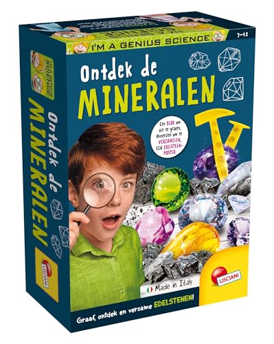 LISCIANI - Ich Bin EIN Genie - Wissenschaft Pocket - Edelsteine aus der ganzen Welt - Komplettset mit Werkzeugen und Poster - Für Kinder von 7-12 Jahren - Hergestellt in Italien von Liscianigiochi