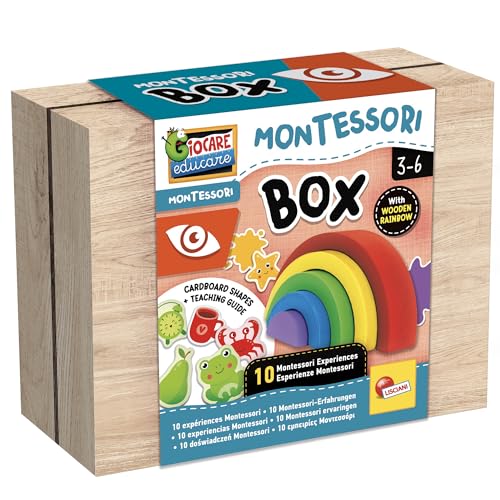 Lisciani - Montessori Box: Sicht - Visuelles Sensorik-Kit für Kinder ab 3 Jahren - Stimuliert die visuelle Wahrnehmung - Sinneserweckung - Montessori-Ansatz - Bildungsspiel für Kinder von Liscianigiochi