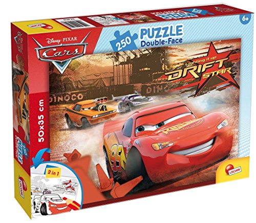 Lisciani, Puzzle für Kinder ab 7 Jahren, 250 Teile, 2 in 1 Doppelseitig Vorder-/Rückseite zum Ausmalen - Disney Cars 48106 von Liscianigiochi