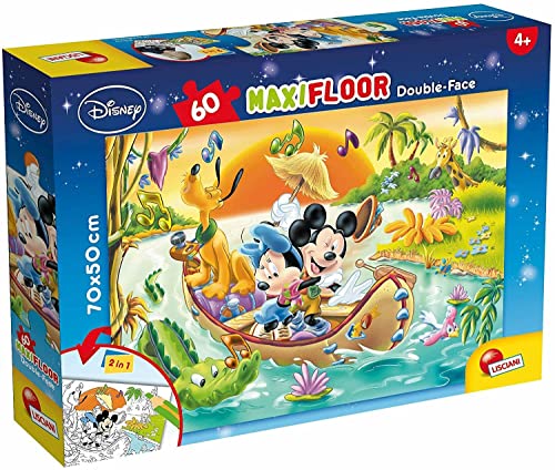 Lisciani 48205 Frozen Mickey & Friends Mouse, Eiskönigin Puzzle 60 Teile 46874, 60 piezas von Liscianigiochi