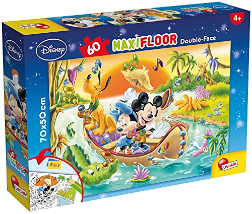 Lisciani 48205 Frozen Mickey & Friends Mouse, Eiskönigin Puzzle 60 Teile 46874, 60 piezas von Liscianigiochi