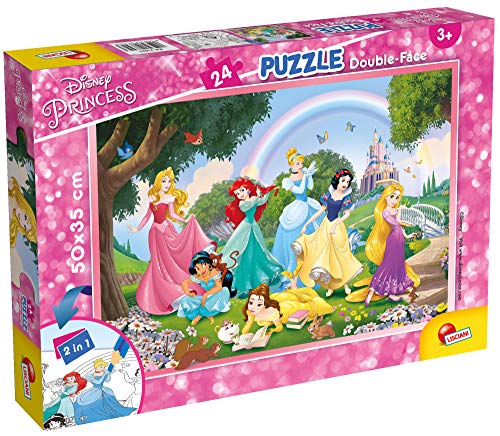 Lisciani 73993 Italy, DISNEY Doppelseitiges Puzzle 24 Stück PRINCESS, 50X35 cm von Liscianigiochi