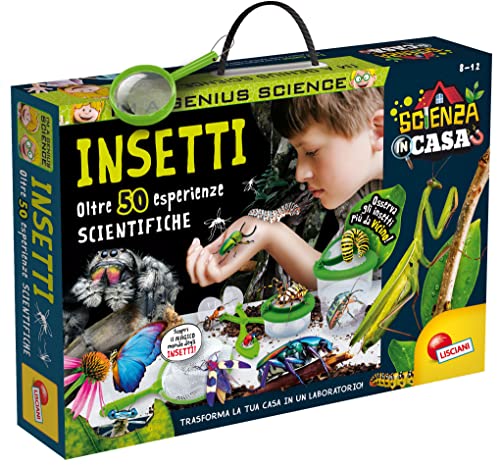 Lisciani I'm a Genius Casa la Science dei Insekten, Insektenkit mit Lupe, für Kinder Unisex, Entomologische Kenntnisse und Beobachtungsfähigkeiten, für Kids ab 3 Jahren von Liscianigiochi