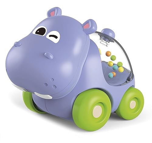 Lisciani - CAROTINA BABY - Hippo Auto und Memory Spiel für Baby - Lernspiel - Sensorische Entwicklung - Kleines Auto mit Kugeln - Kugeln Machen Kreisförmige Bewegungen - 1 bis 4 Jahre von Liscianigiochi