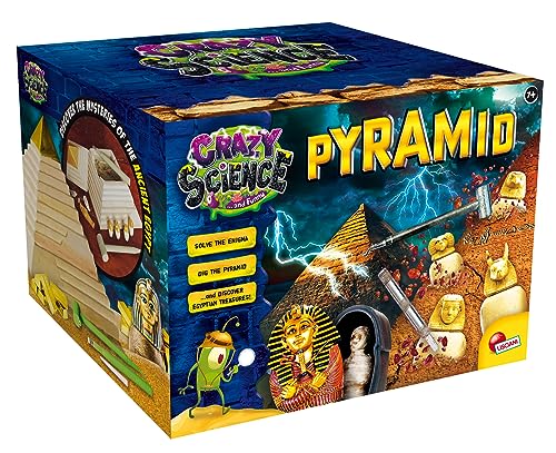 Lisciani - CRAZY SCIENCE - Pyramide - Bildungs-Kit - Entdeckung des antiken Ägypten - Archäologie - Hieroglyphen - 3D-Dekor - Für Kinder ab 7 Jahren von Liscianigiochi